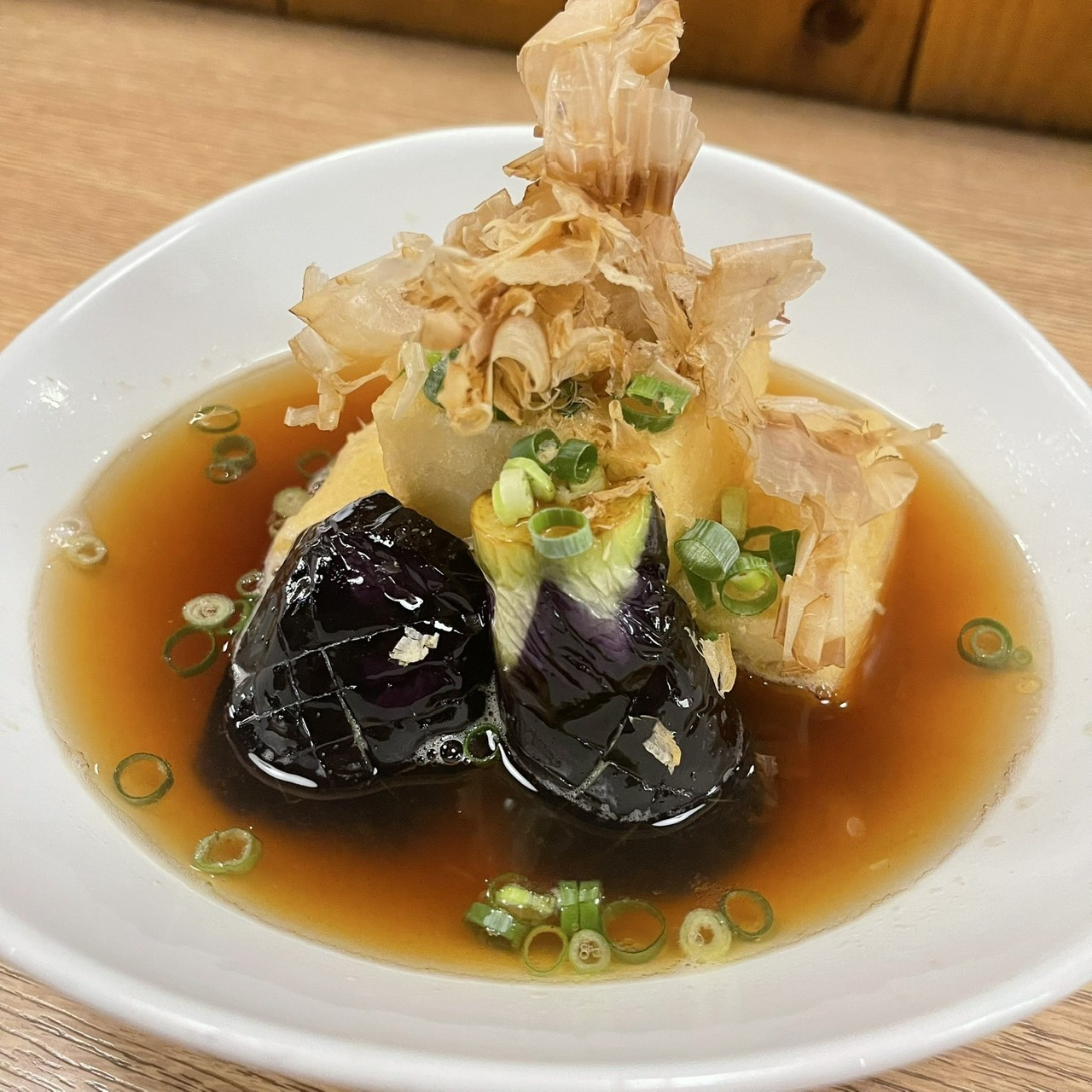 茄子と豆腐の揚げ出汁