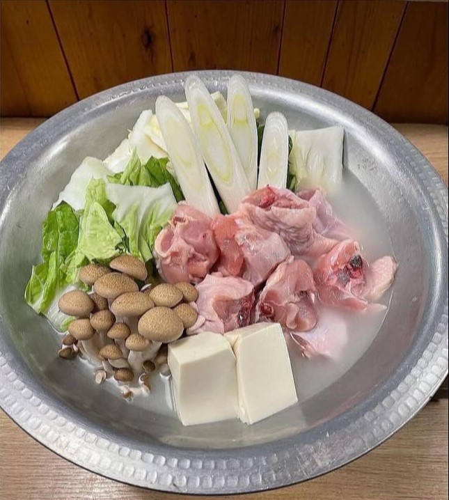 鶏白湯鍋｜鶏心