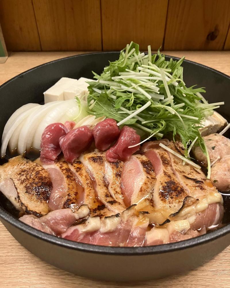 鶏すき焼き｜鶏心