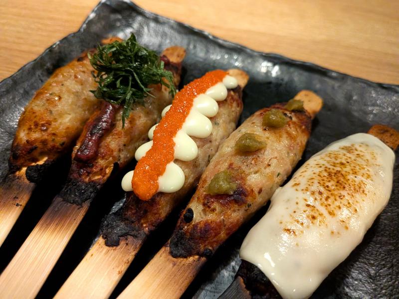 つくね5種盛｜鶏心